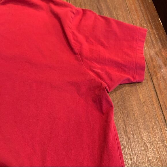 Polo R Lauren & Co Men’s Red V Neck T-shirt Large - Picture 4 of 6